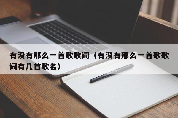 有没有那么一首歌歌词（有没有那么一首歌歌词有几首歌名）