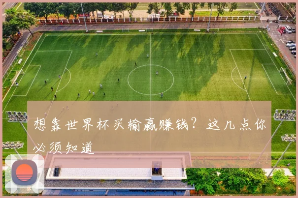 想靠世界杯买输赢赚钱?这几点你必须知道