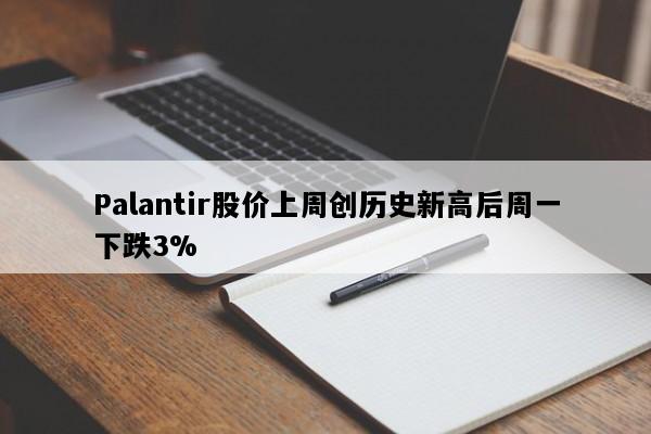Palantir股价上周创历史新高后周一下跌3%