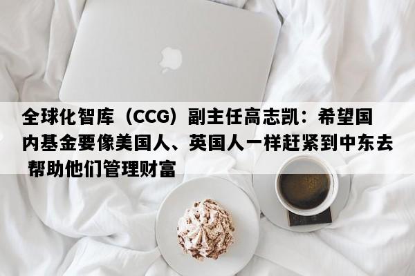 全球化智库（CCG）副主任高志凯：希望国内基金要像美国人、英国人一样赶紧到中东去 帮助他们管理财富