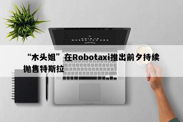 “木头姐”在Robotaxi推出前夕持续抛售特斯拉