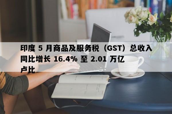 印度 5 月商品及服务税（GST）总收入同比增长 16.4% 至 2.01 万亿卢比