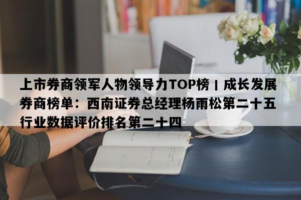 上市券商领军人物领导力TOP榜丨成长发展券商榜单：西南证券总经理杨雨松第二十五 行业数据评价排名第二十四