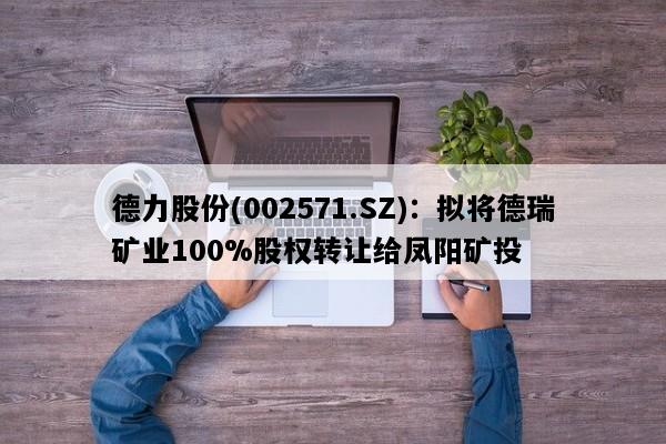 德力股份(002571.SZ)：拟将德瑞矿业100%股权转让给凤阳矿投