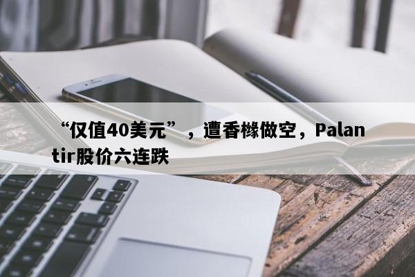 “仅值40美元”，遭香橼做空，Palantir股价六连跌