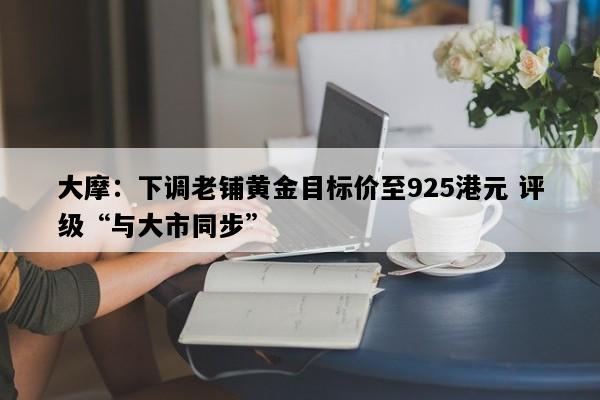 大摩：下调老铺黄金目标价至925港元 评级“与大市同步”