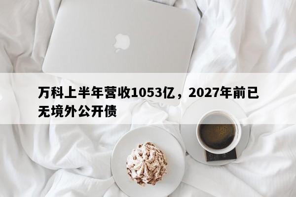 万科上半年营收1053亿，2027年前已无境外公开债